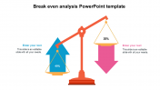 Break even analysis PowerPoint template diagrams